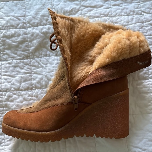 Arche leather wedge winter suede boots Sz 9 - Picture 4 of 11